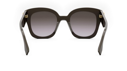 Fendi FE40098I - 48F - 63 Lunettes de soleil Brown Pillow (Rounded)