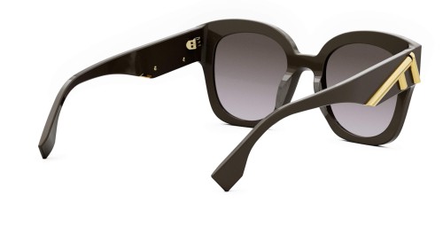 Fendi FE40098I - 48F - 63 Lunettes de soleil Brown Pillow (Rounded)