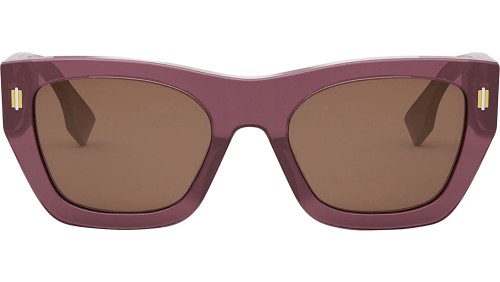 Fendi FE40100I - 81E - 53 Lunettes de soleil Rose Angulaire