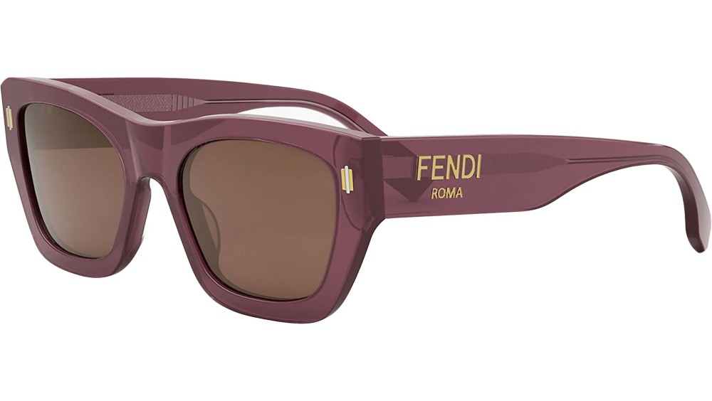 Fendi FE40100I - 81E - 53 Lunettes de soleil Rose Angulaire