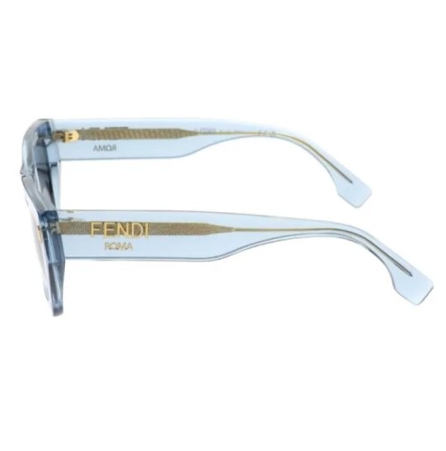 Fendi FE40100I - 90A - 53 Lunettes de soleil Bleu Angulaire