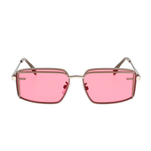 Fendi FE40102U - 50S - 53 Lunettes de soleil Argent Angulaire