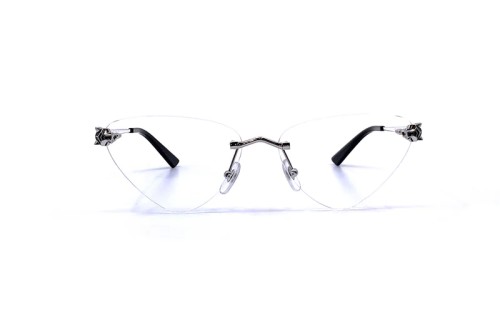 Cartier CT0448O - 002 - 60 Cadres optiques Argent, Noir Spécial