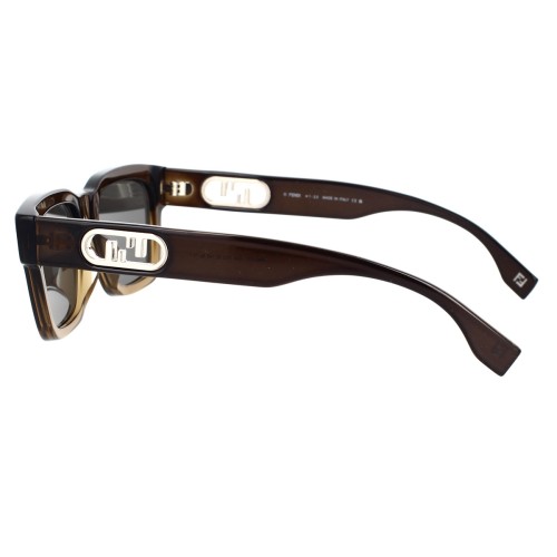 Fendi FE40107I - 50A - 53 Lunettes de soleil Marron Angulaire