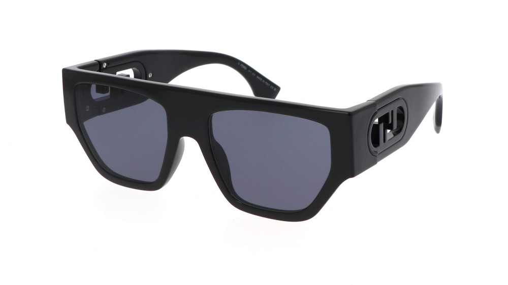 Fendi FE40108U - 01V - 54 Lunettes de soleil Noir Dessus plat