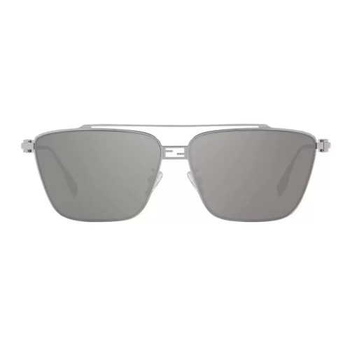 Fendi FE40110U - 16C - 59 Lunettes de soleil Argent Pilote (Aviateur)