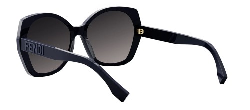 Fendi FE40112I - 90B - 57 Lunettes de soleil Bleu Coussin arrondi