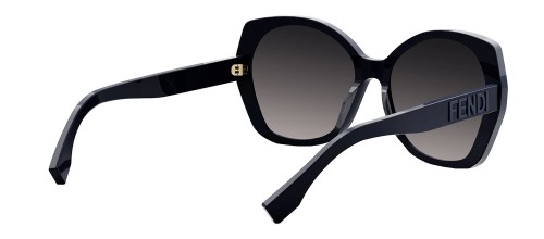 Fendi FE40112I - 90B - 57 Lunettes de soleil Bleu Coussin arrondi