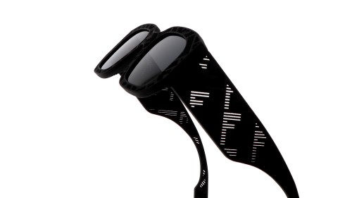 Fendi FE40113I - 02A - 52 Lunettes de soleil Noir Angulaire