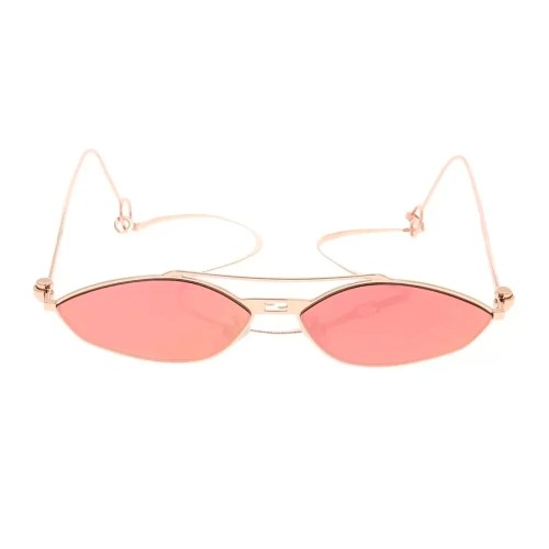 Fendi FE40114U-Y - 33U - 57 Lunettes de soleil Or rose Ovale