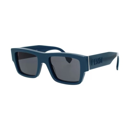 Fendi FE40118I - 90V - 53 Lunettes de soleil Bleu Angulaire