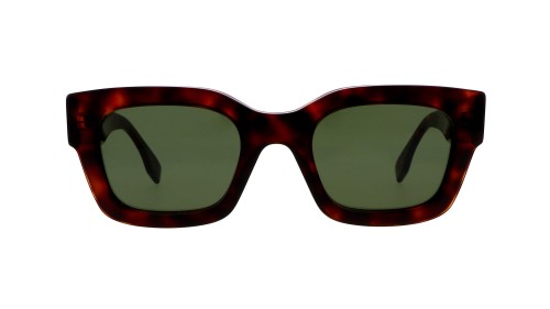 Fendi FE40119I - 54N - 50 Lunettes de soleil Havane Angulaire