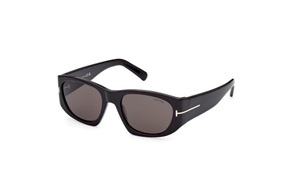 Tom Ford FT0987 ECO CYRILLE-02 - 01A - 53 Lunettes de soleil Noir Angulaire