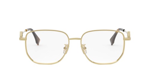 Fendi FE50111F - 030 - 54 Cadres optiques Or, Havane Angulaire