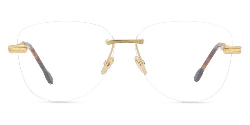Fred FG50043U - 030 - 61 Cadres optiques Or, Havane Pilote (Aviateur)
