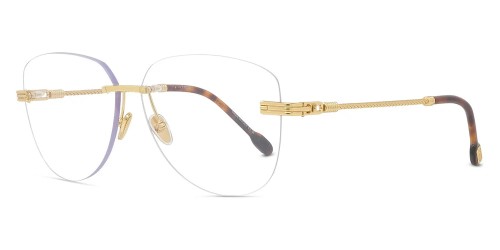 Fred FG50043U - 030 - 61 Cadres optiques Or, Havane Pilote (Aviateur)
