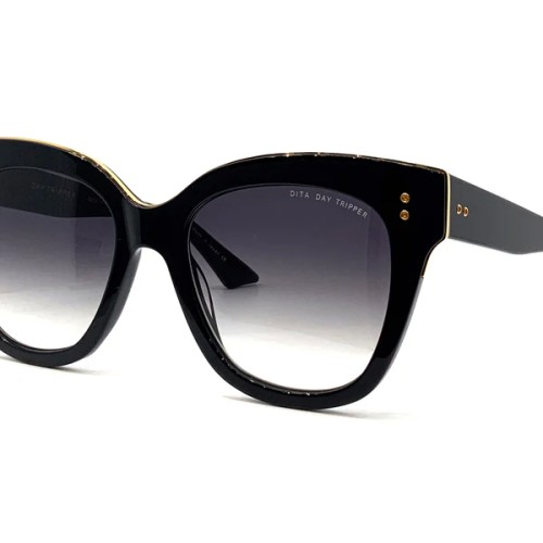Dita DAY TRIPPER 22031 - A - 55 Lunettes de soleil Or, Noir Œil de chat