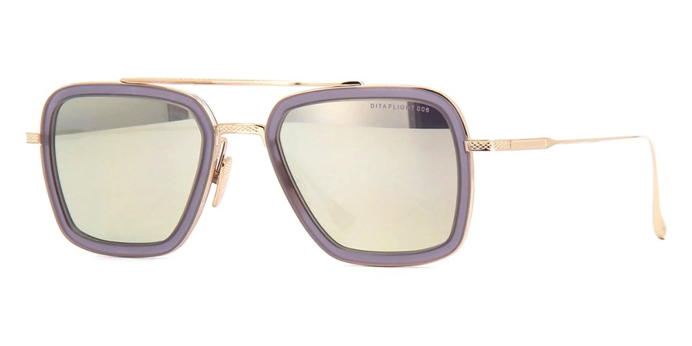 Dita FLIGHT.006 7806 - C - 52 Lunettes de soleil Gris, Or Pilote (Aviateur)