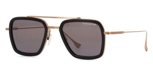 Dita FLIGHT.006 7806 - E - 52 Lunettes de soleil Or rose, Noir Pilote (Aviateur)