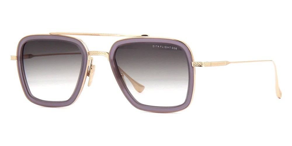 Dita FLIGHT.006 7806 - H - 52 Lunettes de soleil Or, Violet Pilote (Aviateur)