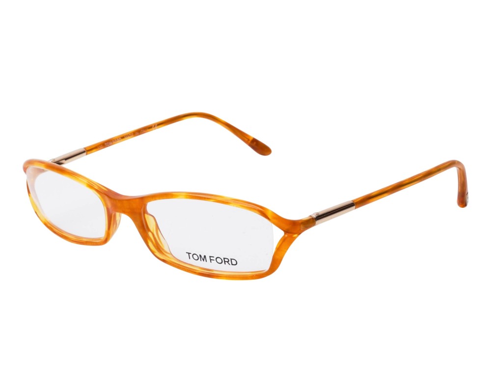 Tom Ford FT5019 - U53 - 50 Cadres optiques Marron, À motifs Angulaire