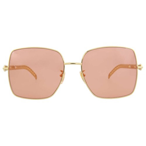 Gucci GG0724S WITHOUT CHAIN - 005 - 61 Lunettes de soleil Gold Square