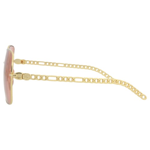 Gucci GG0724S WITHOUT CHAIN - 005 - 61 Lunettes de soleil Gold Square
