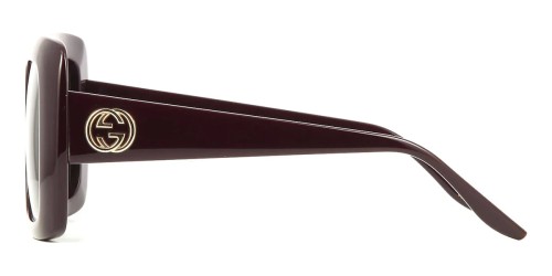 Gucci GG0896S - 003 - 52 Lunettes de soleil Bordeaux Angulaire