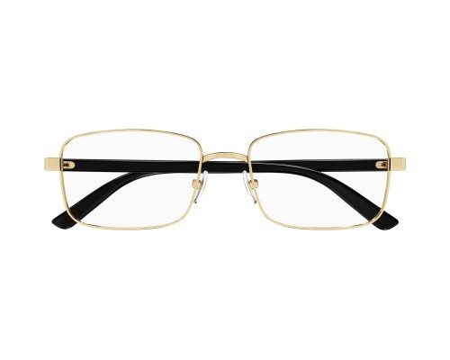 Gucci GG1586O - 001 - 56 Cadres optiques Or, Noir Angulaire