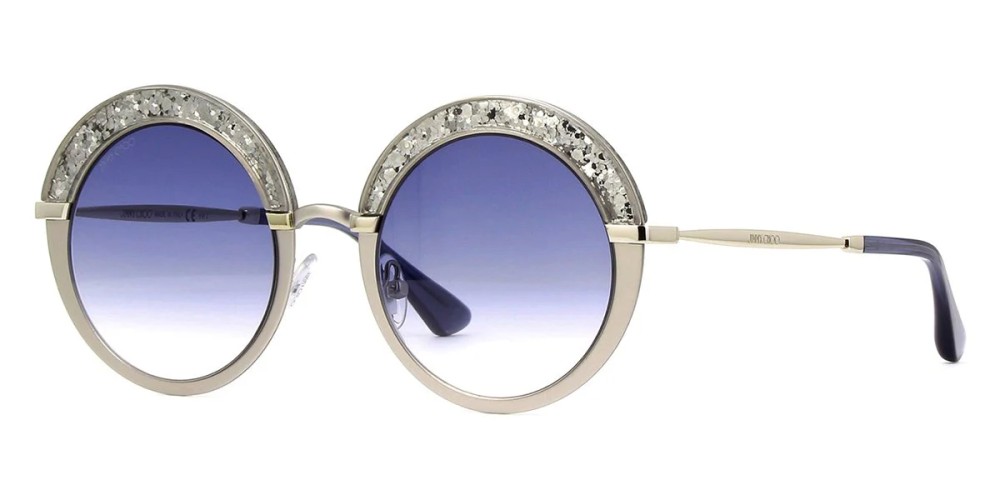 Jimmy Choo GOTHA/S - 5RLKC - 50 Lunettes de soleil Argent Rond