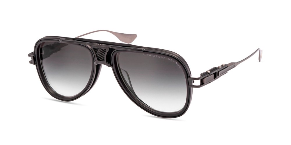 Dita GRAND-DECADE DTS460-A - 02 - 56 Lunettes de soleil Noir Pilote (Aviateur)
