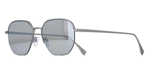 Fendi FE40004U - 17C - 55 Lunettes de soleil Argent Coussin arrondi