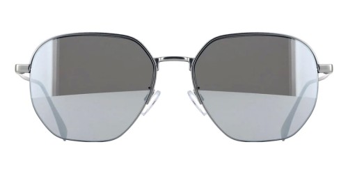 Fendi FE40004U - 17C - 55 Lunettes de soleil Argent Coussin arrondi