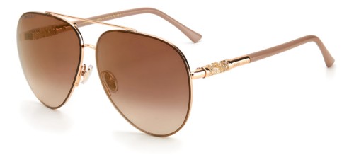 Jimmy Choo GRAY/S - BKUJL - 63 Lunettes de soleil Gold Pilot (Aviator)