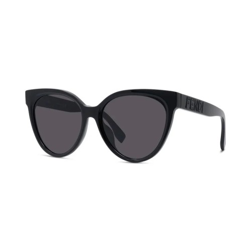 Fendi FE40008U - 01A - 56 Lunettes de soleil Noir Coussin arrondi