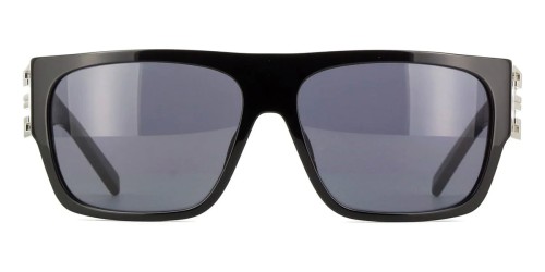 Givenchy GV40053I - 01A - 61 Lunettes de soleil Noir, Argent Angulaire