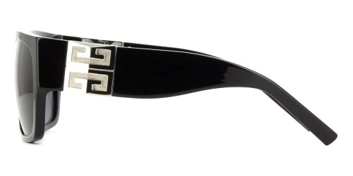 Givenchy GV40053I - 01A - 61 Lunettes de soleil Noir, Argent Angulaire