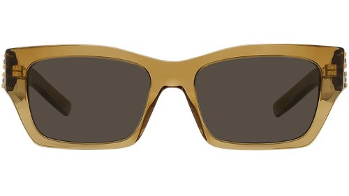 Givenchy GV40077I - 57E - 54 Lunettes de soleil Marron, Transparent Angulaire