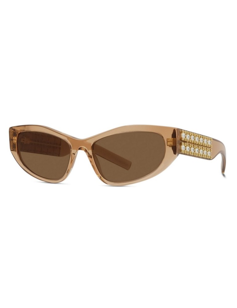 Givenchy GV40078I - 42E - 56 Lunettes de soleil Marron, Or Œil de chat