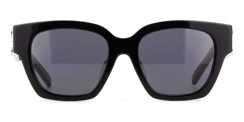 Givenchy GV40083F - 01A - 53 Lunettes de soleil Noir, Argent Angulaire