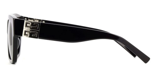 Givenchy GV40083F - 01A - 53 Lunettes de soleil Noir, Argent Angulaire