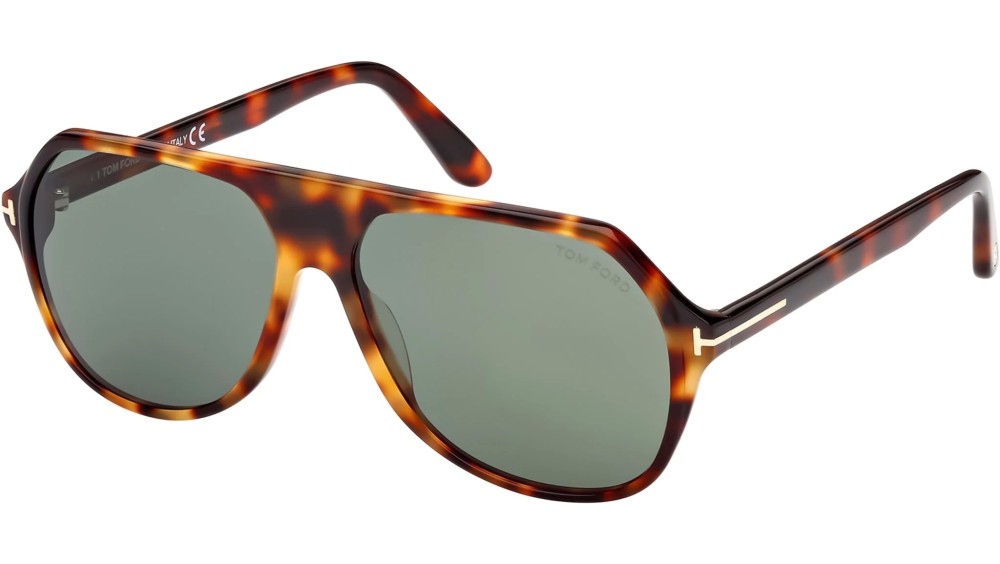 Tom Ford FT0934 HAYES - 53N - 59 Lunettes de soleil Havane Pilote (Aviateur)