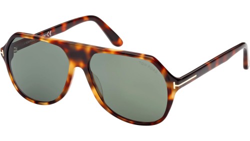 Tom Ford FT0934 HAYES - 53N - 59 Lunettes de soleil Havane Pilote (Aviateur)