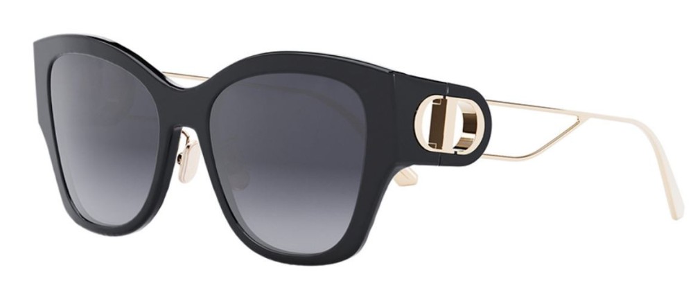 Dior 30 MONTAIGNE B2U - 12A1 B - 54 Lunettes de soleil Noir Œil de chat
