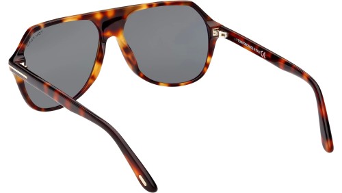 Tom Ford FT0934 HAYES - 53N - 59 Lunettes de soleil Havane Pilote (Aviateur)
