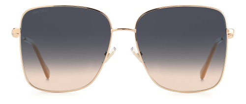 Jimmy Choo HESTER/S - BKUI4 - 59 Lunettes de soleil Gold Square