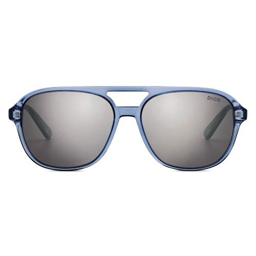 Dior INDIOR N1I - 80A4 A - 57 Lunettes de soleil Bleu, Transparent Pilote (Aviateur)