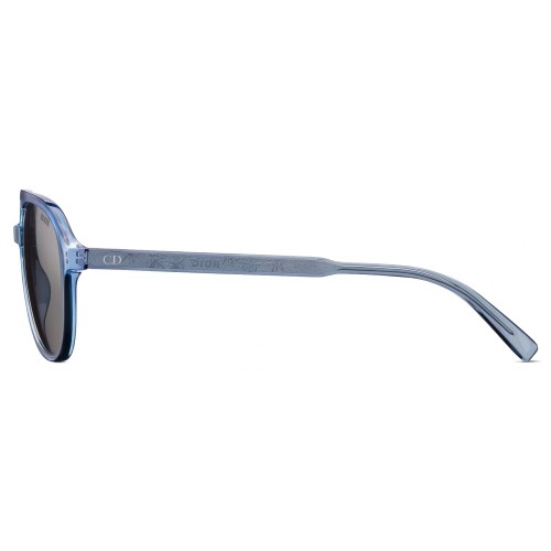 Dior INDIOR N1I - 80A4 A - 57 Lunettes de soleil Bleu, Transparent Pilote (Aviateur)