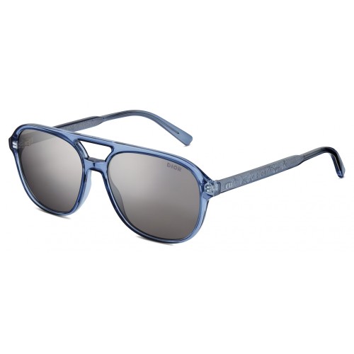 Dior INDIOR N1I - 80A4 A - 57 Lunettes de soleil Bleu, Transparent Pilote (Aviateur)
