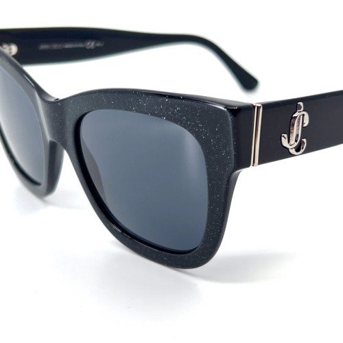 Jimmy Choo JAN/S - DXFIR - 52 Lunettes de soleil Noir Angulaire